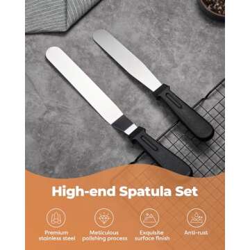 Kootek 180 Pcs Cake Decorating Kits Supplies - Aluminium Alloy Revolving Cake Turntable, Numbered Cake Decorating Tips and Frosting Tools for Baking Cupcake Cookie Muffin Kitchen Utensils