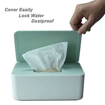 Stylish Diaper Wipes Dispenser Keeps Wipes Fresh and Accessible