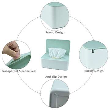 Stylish Diaper Wipes Dispenser Keeps Wipes Fresh and Accessible