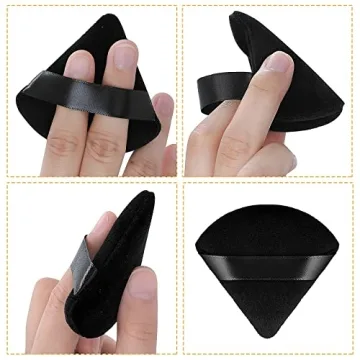 Sibba Triangle Powder Puffs - Reusable, Soft & Durable Makeup Tool