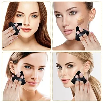Sibba Triangle Powder Puffs - Reusable, Soft & Durable Makeup Tool