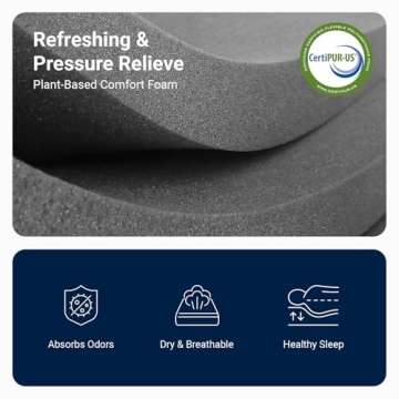 Avenco Twin Gel Memory Foam Mattress for Comfortable Sleep