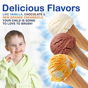 Tanner's Tasty Paste Vanilla Bling - Anticavity Fluoride Children’s Toothpaste/Great Tasting, Safe, and Effective Vanilla Flavored Toothpaste for Kids (4.2 oz.)