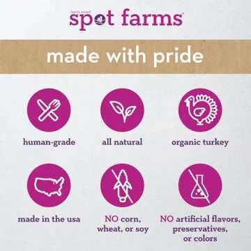 SPOT FARMS Organic Turkey Tenders for Happy Dogs
