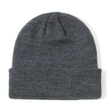 ENBAOHUI Baby Beanie Hat Newborn Winter Warm Knit Hat Kids Soft Beanie Cap Boys Girls Winter Warm Knit Hat Black/Grey/Navy Blue/Khaki M