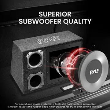 Pyle 8" Vented Subwoofer - 400 Watt Power & LED Lights
