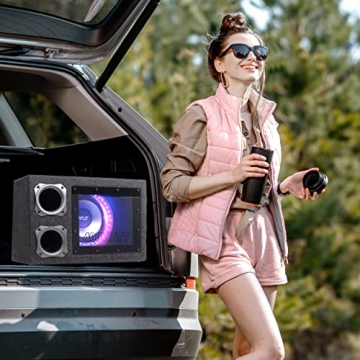 Pyle 8" Vented Subwoofer - 400 Watt Power & LED Lights