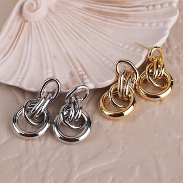 JeanBeau Chunky Statement Earrings for Women - Trendy Jewelry Gift