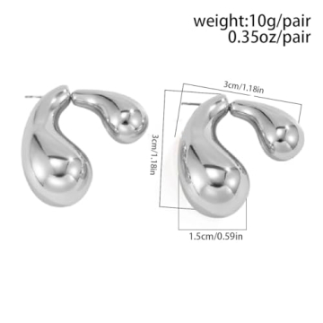 Shop Unique Teardrop Earrings for Women | Chunky Gold Statement Jewelry