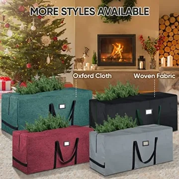 BALEINE 7.5 ft Christmas Tree Storage Bag Heavy Duty Gray