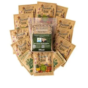 12 Variety Pack Microgreens Seeds Kit - Broccoli Seeds for Sprouting Plus Purple Radish Seeds, Beet,...