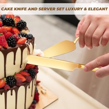 ELIMTEC Gold Cake Stand Dessert Table Set for Celebrations