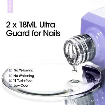 Gellen Gel Top & Base Coat Set - Long Lasting, Glossy Finish