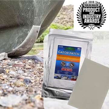 Gator Patch Fiberglass Reinforced Repair Patch - Repairs Holes, Dents & Cracks on Multiple Surfaces ...