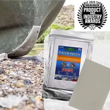 Gator Patch Fiberglass Reinforced Repair Patch - Repairs Holes, Dents & Cracks on Multiple Surfaces ...