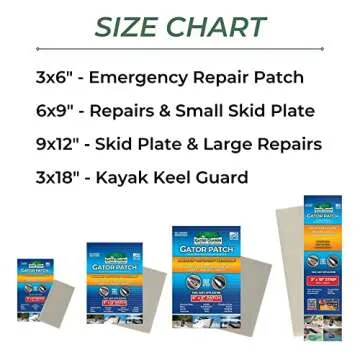 Gator Patch Fiberglass Reinforced Repair Patch - Repairs Holes, Dents & Cracks on Multiple Surfaces - DIY Prep, Peel & Stick - 3 Sizes - USA Made