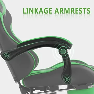 Ferghana E-Sports Gaming Chair in Green with Comfort Features