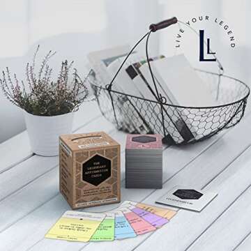 LEGENDARY LIFE Positive Affirmation Cards 120 Daily Motivational Cards + 10 Personal Affirmations fo...