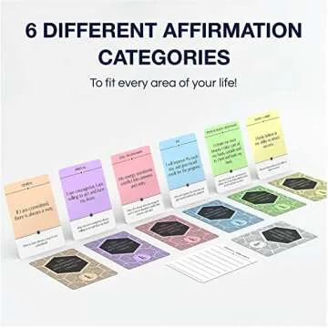 LEGENDARY LIFE Positive Affirmation Cards 120 Daily Motivational Cards + 10 Personal Affirmations for Women and Men - Manifestation and Motivation - Covers 6 Core Aspects of Your Life