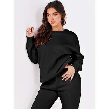 Shop ANRABESS Women's Two Piece Lounge Set for Fall Fashion