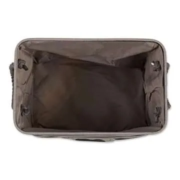 Bone Dry Pet Storage Collection Striped Paw Patch Bin, Black, Large Rectangle