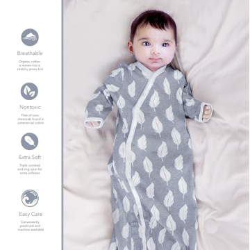 Cambria Baby Organic Cotton Kimono Gowns - Easy Changes