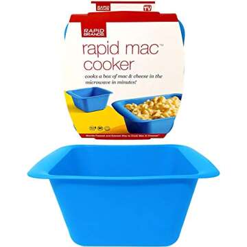 Rapid Mac Cooker | Microwave Macaroni & Cheese in 5 Minutes | Perfect for Dorm, Small Kitchen or Off...