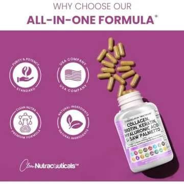 Clean Nutraceuticals Collagen Pills with Biotin & Keratin