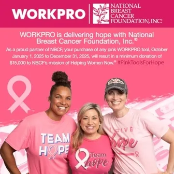 WORKPRO 12V Pink Cordless Drill Set for DIY Enthusiasts