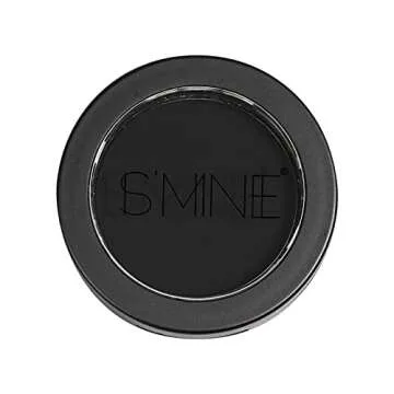 ISMINE Single Black Matte Eyeshadow Powder Palette High Pigment, Longwear, Intense Color Best Black Eyeshadow