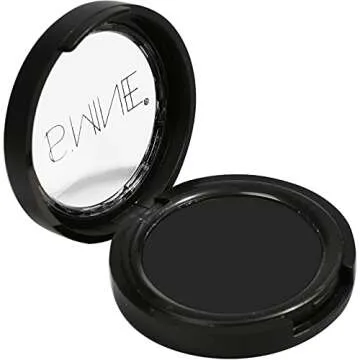 ISMINE Single Black Matte Eyeshadow Powder Palette High Pigment, Longwear, Intense Color Best Black Eyeshadow