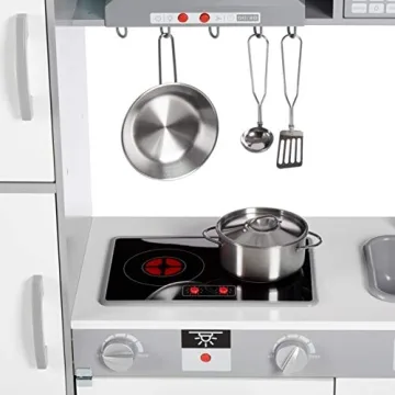 Engaging Amazon Basics Wooden Kitchen Playset for Kids