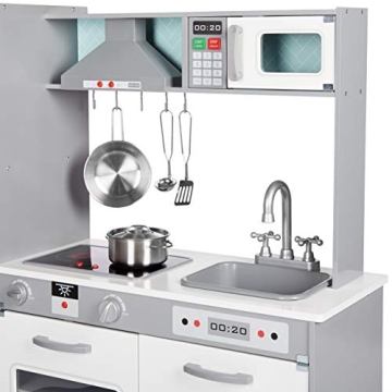 Engaging Amazon Basics Wooden Kitchen Playset for Kids