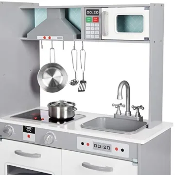 Engaging Amazon Basics Wooden Kitchen Playset for Kids