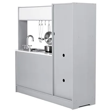 Engaging Amazon Basics Wooden Kitchen Playset for Kids