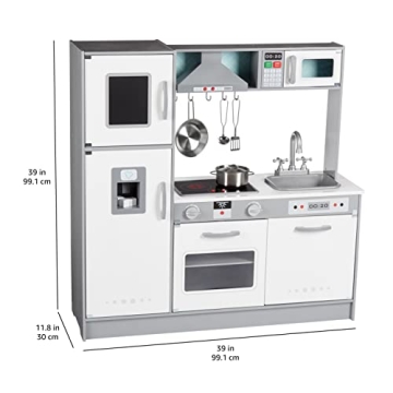 Engaging Amazon Basics Wooden Kitchen Playset for Kids