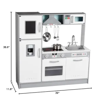 Engaging Amazon Basics Wooden Kitchen Playset for Kids