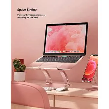 Nulaxy Adjustable Laptop Stand - Ergonomic & Portable
