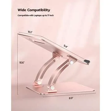 Nulaxy Adjustable Laptop Stand - Ergonomic & Portable