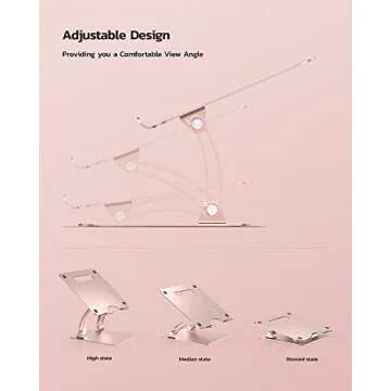 Nulaxy Adjustable Laptop Stand - Ergonomic & Portable