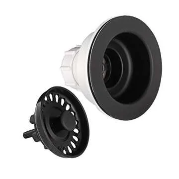 Serene Valley Black Kitchen Sink Strainer for Granite Sinks