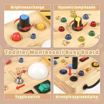 Joyreal Montessori Busy Board - Engaging Sensory Toy for Toddlers