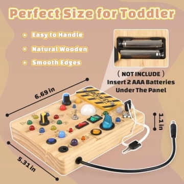 Joyreal Montessori Busy Board - Engaging Sensory Toy for Toddlers