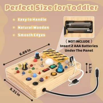 Joyreal Montessori Busy Board - Engaging Sensory Toy for Toddlers