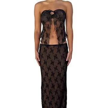 Karwuiio Summer Y2K 2 Piece Skirt Outfit for Women