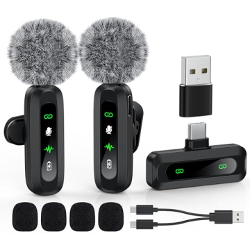 USB C Lavalier Wireless Microphone for Vlogs
