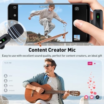 USB C Lavalier Wireless Microphone for Vlogs