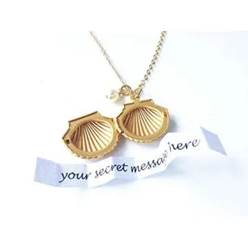 Little Mermaid Necklace - Seashell Locket Jewelry