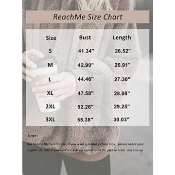 ReachMe Cozy Oversized Sherpa Pullover Hoodie for Women