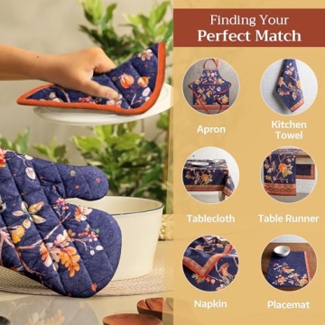 Maison d'Hermine Pot Holders Set - Elegant Heat Resistant Potholders